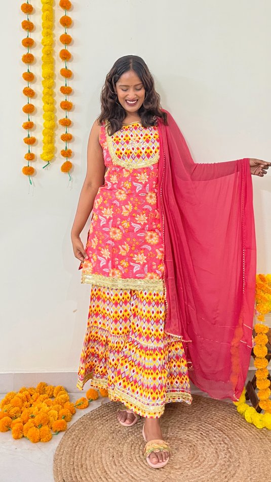 Dress for haldi sales ceremony